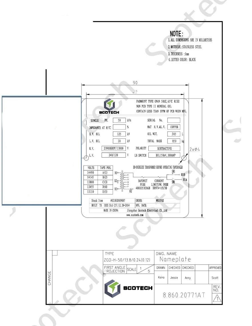 single phase pad mounted distribution transformers nameplate single phase pad mounted distribution transformers nameplate